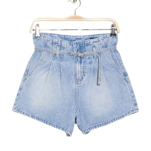 NWT! Blank NYC Payback Paperbag High Waist Denim Shorts- Size 24 - Picture 3 of 6
